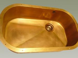 Lavello cucina rame